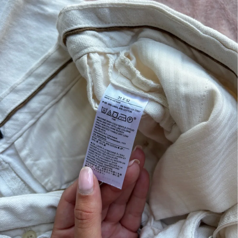 Banana Republic Cream Trousers